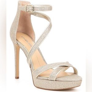 Gianni Bini Corrielle Glitter Strappy Platform Sandal